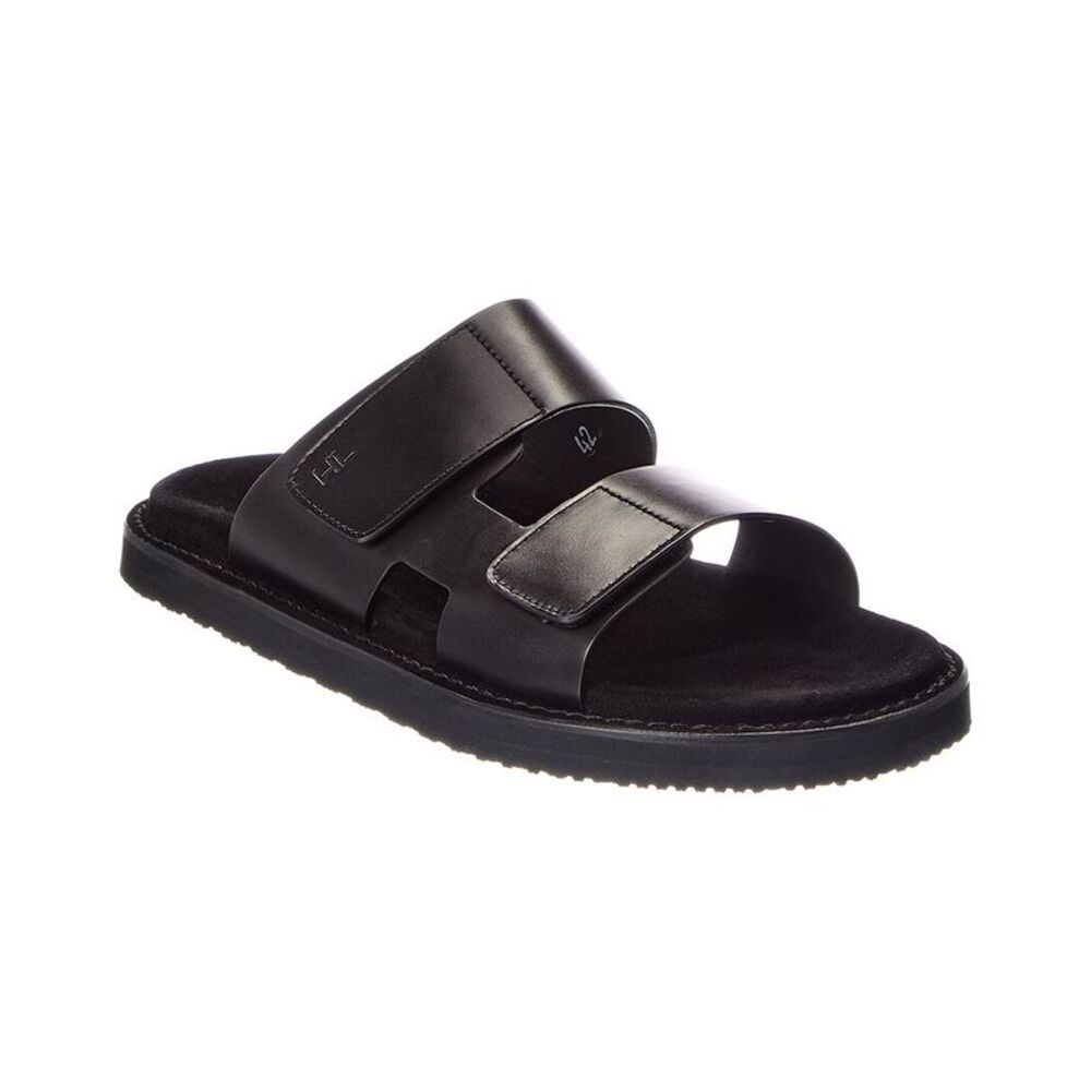 Harry's Of London Promenade Leather Slide, Black